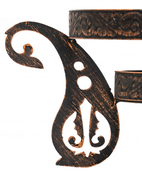 Садж чугунный 35 см + подставка кованая "Султан"